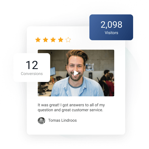 video review widget on your website