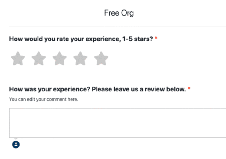Survey form updates: Star reviews and automatic tags